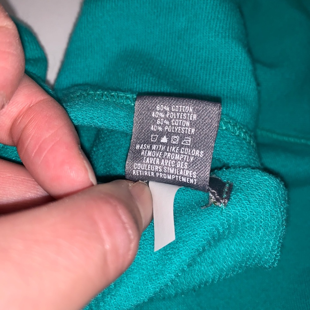 Aerie Peplum Sweatshirt in turquoise - Picture 11 of 12